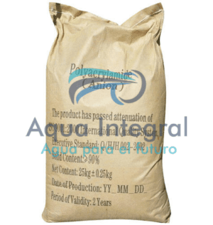 Poliacrilamida aniónica medio peso molecular x 25 Kg
