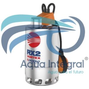 Motobomba en acero inoxidable aguas sucias sumergible 0,50 HP