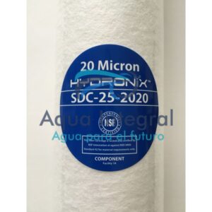 Filtro Cartucho Polipropileno Aglomerado 20 SDC-25-2020 Spun  Hydronix