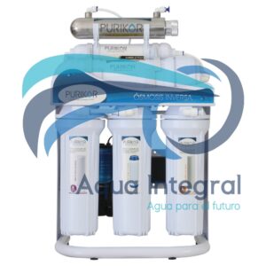 Sistema de ósmosis inversa de 6 etapas con Luz UV 400GPD  Purikor